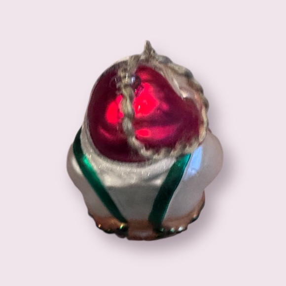 Vintage Dept 56 Santa Claus Mercury Glass Santa Workbench Ornament - Picture 8 of 8